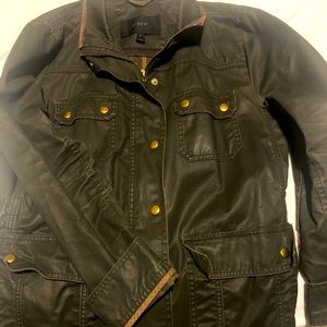 J.Crew Green Wax Jacket Size M, worn but no damage